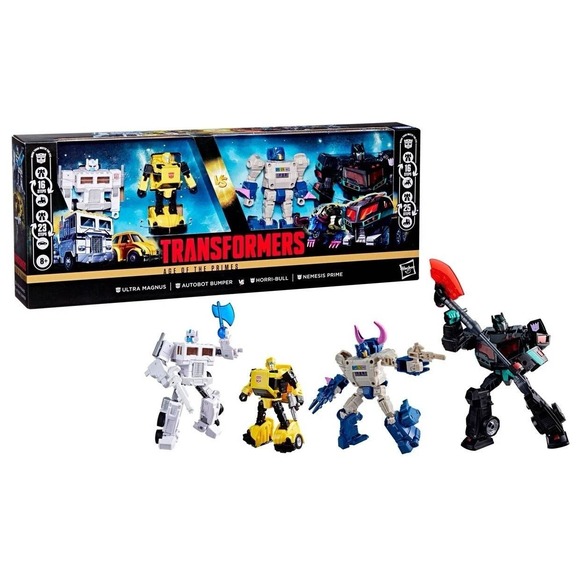 New Transformers Age Of The Primes 4-Pack Action Figure Set G1374 Nemesis Prime